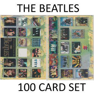 The Beatles 1996 Sports Time Complete 100 Card Set Music Trading Cards Mint